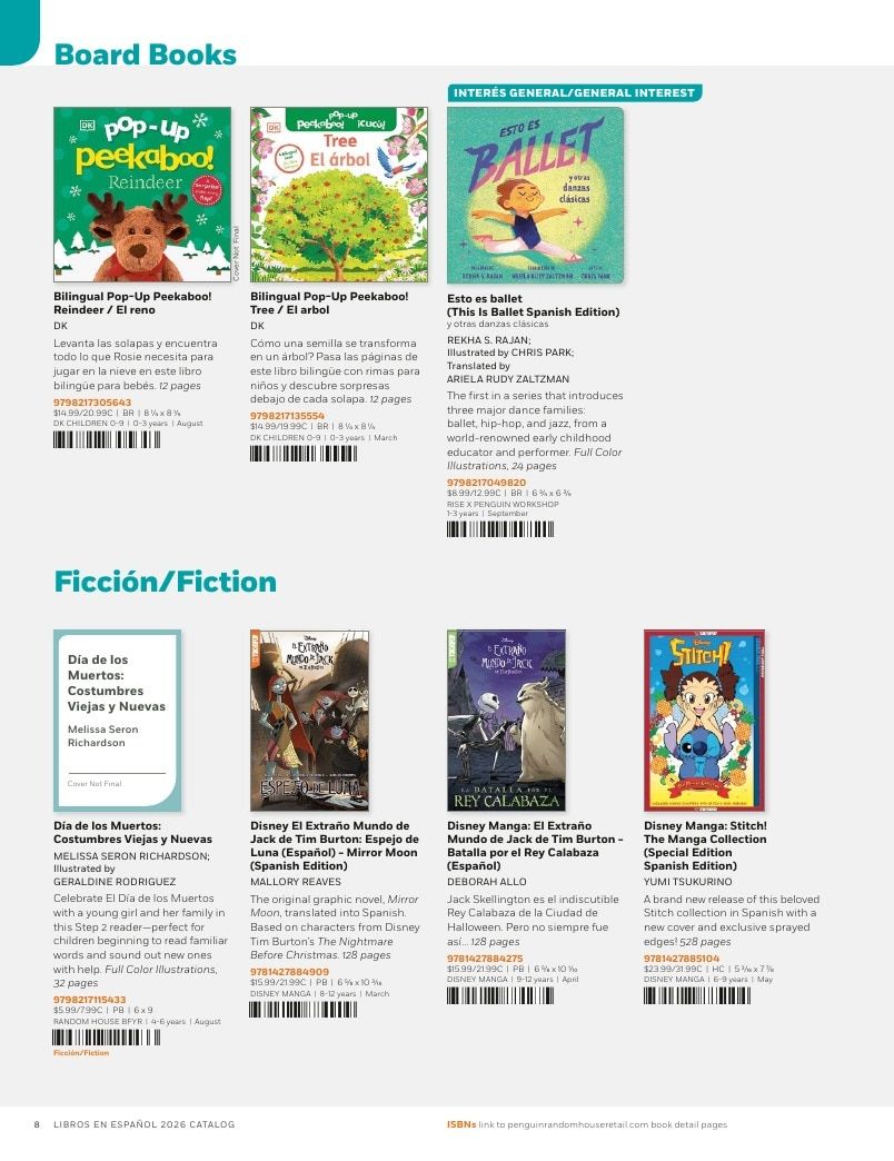 Penguin Random House Retail Libros en Español 2026 Catalog Weekly Ad January 1 - December 31, 2026