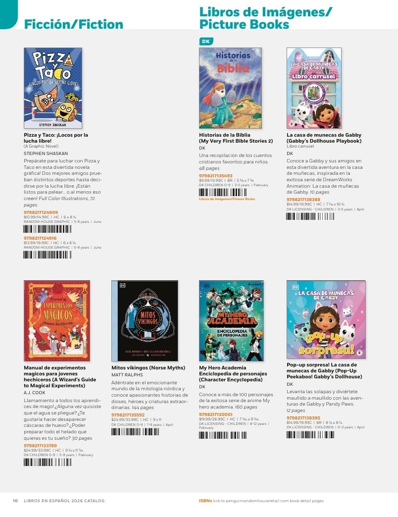 Penguin Random House Retail Libros en Español 2026 Catalog Weekly Ad January 1 - December 31, 2026