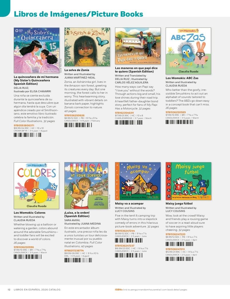 Penguin Random House Retail Libros en Español 2026 Catalog Weekly Ad January 1 - December 31, 2026