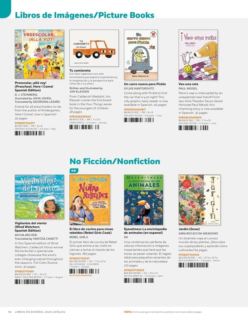 Penguin Random House Retail Libros en Español 2026 Catalog Weekly Ad January 1 - December 31, 2026