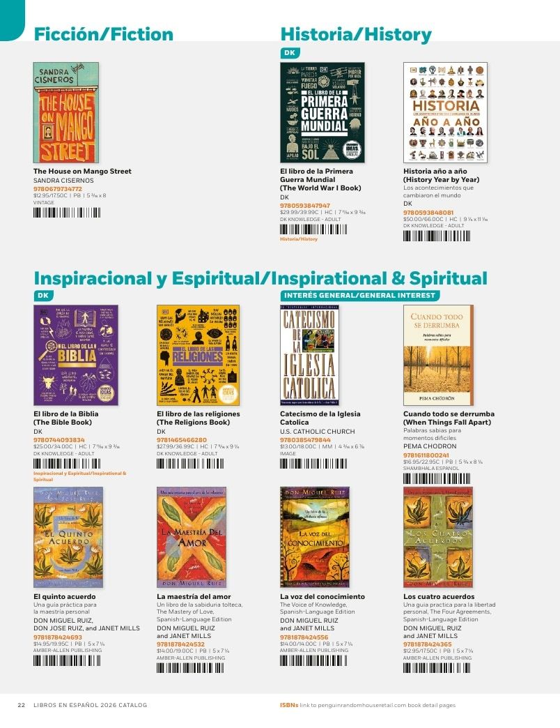 Penguin Random House Retail Libros en Español 2026 Catalog Weekly Ad January 1 - December 31, 2026