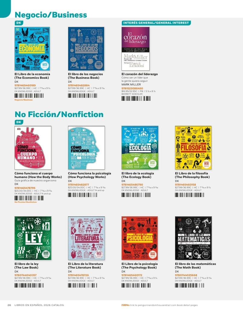 Penguin Random House Retail Libros en Español 2026 Catalog Weekly Ad January 1 - December 31, 2026