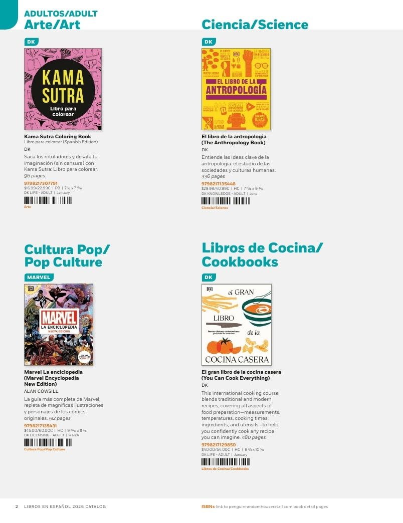 Penguin Random House Retail Libros en Español 2026 Catalog Weekly Ad January 1 - December 31, 2026