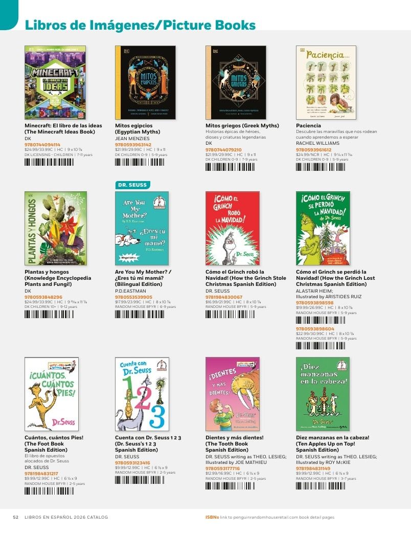 Penguin Random House Retail Libros en Español 2026 Catalog Weekly Ad January 1 - December 31, 2026