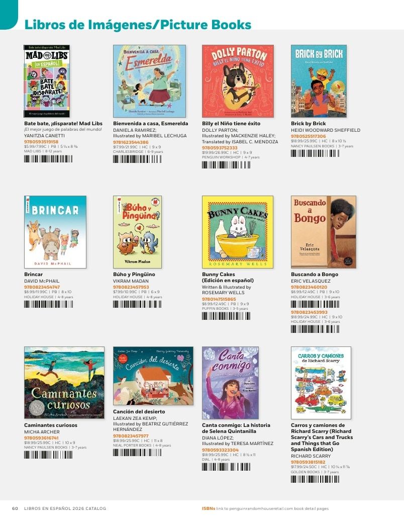 Penguin Random House Retail Libros en Español 2026 Catalog Weekly Ad January 1 - December 31, 2026
