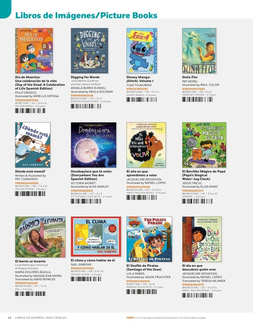 Penguin Random House Retail Libros en Español 2026 Catalog Weekly Ad January 1 - December 31, 2026