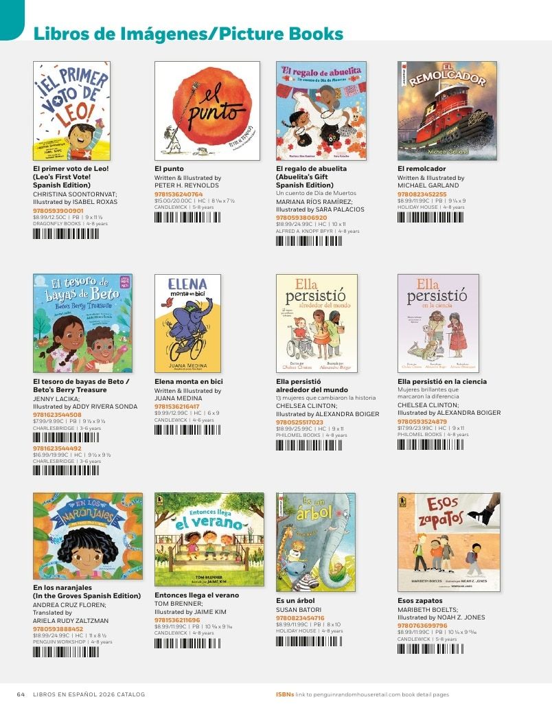 Penguin Random House Retail Libros en Español 2026 Catalog Weekly Ad January 1 - December 31, 2026