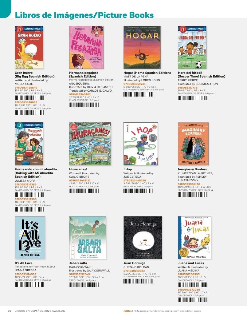 Penguin Random House Retail Libros en Español 2026 Catalog Weekly Ad January 1 - December 31, 2026