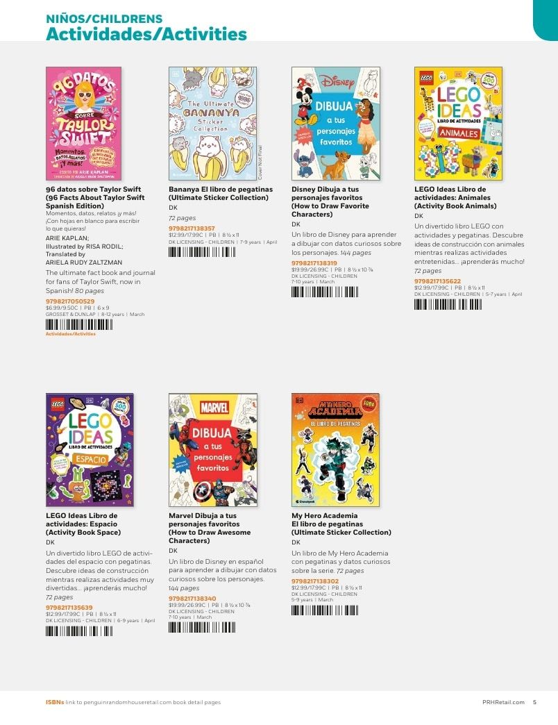 Penguin Random House Retail Libros en Español 2026 Catalog Weekly Ad January 1 - December 31, 2026