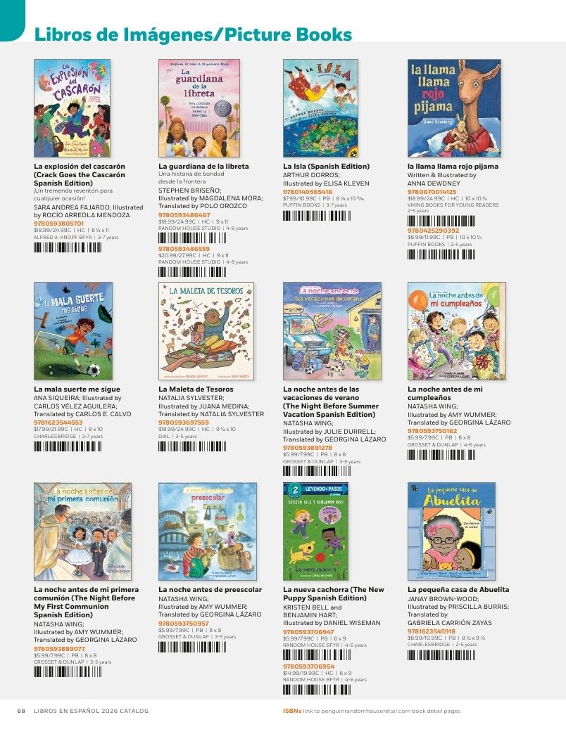 Penguin Random House Retail Libros en Español 2026 Catalog Weekly Ad January 1 - December 31, 2026