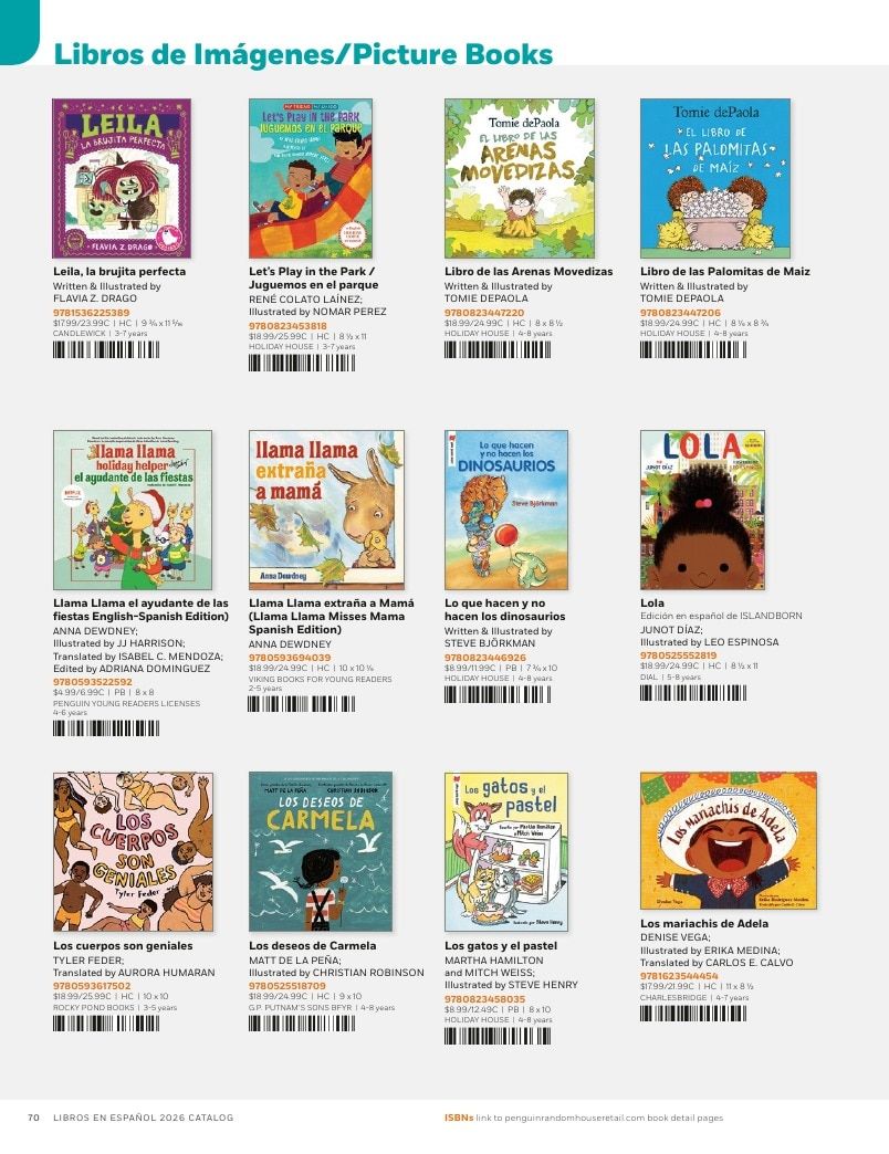 Penguin Random House Retail Libros en Español 2026 Catalog Weekly Ad January 1 - December 31, 2026
