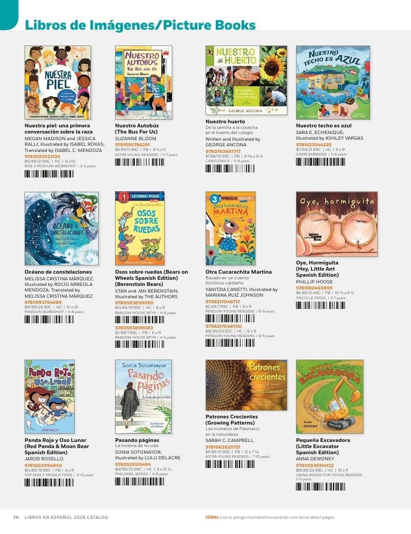 Penguin Random House Retail Libros en Español 2026 Catalog Weekly Ad January 1 - December 31, 2026