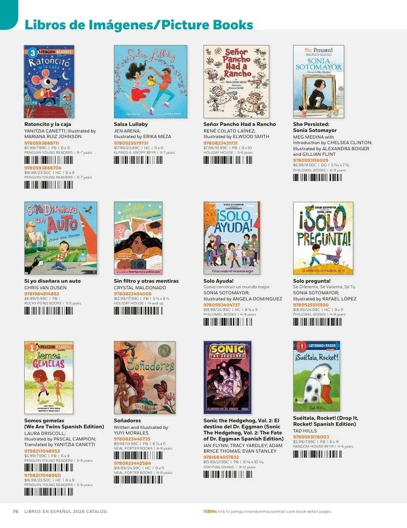 Penguin Random House Retail Libros en Español 2026 Catalog Weekly Ad January 1 - December 31, 2026