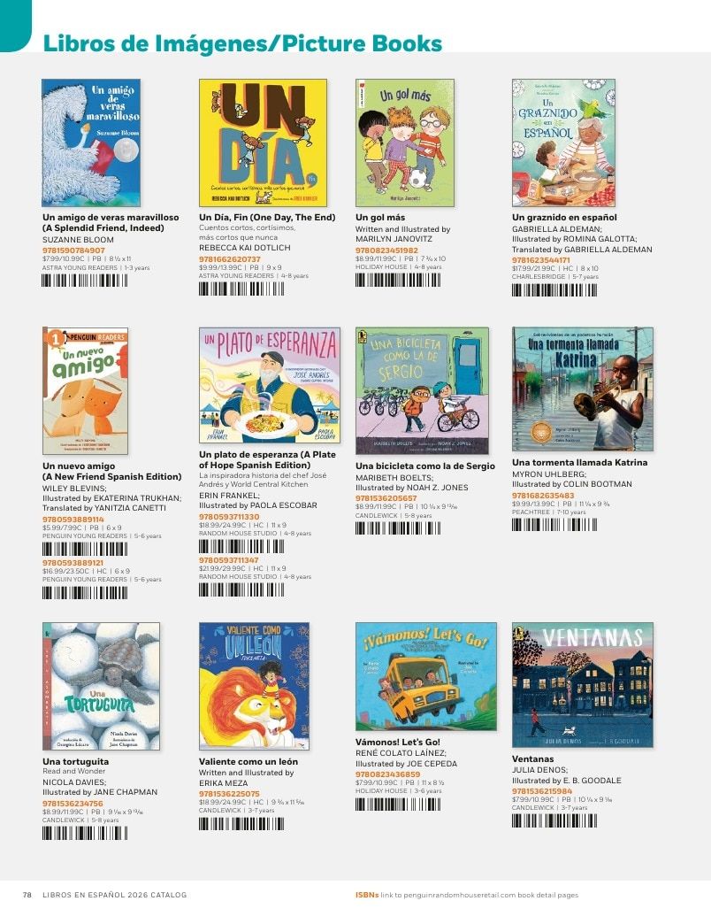 Penguin Random House Retail Libros en Español 2026 Catalog Weekly Ad January 1 - December 31, 2026