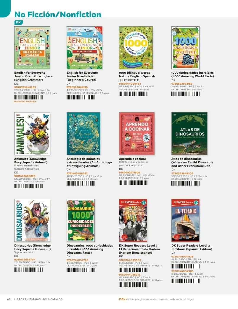 Penguin Random House Retail Libros en Español 2026 Catalog Weekly Ad January 1 - December 31, 2026