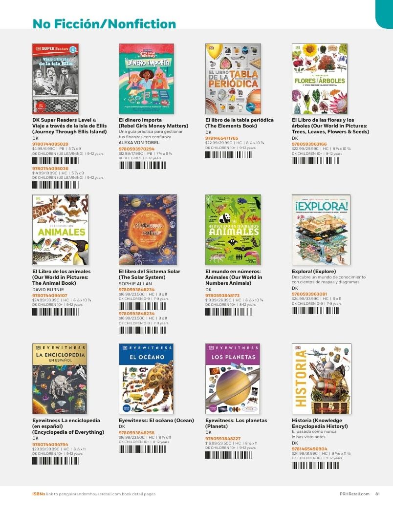 Penguin Random House Retail Libros en Español 2026 Catalog Weekly Ad January 1 - December 31, 2026