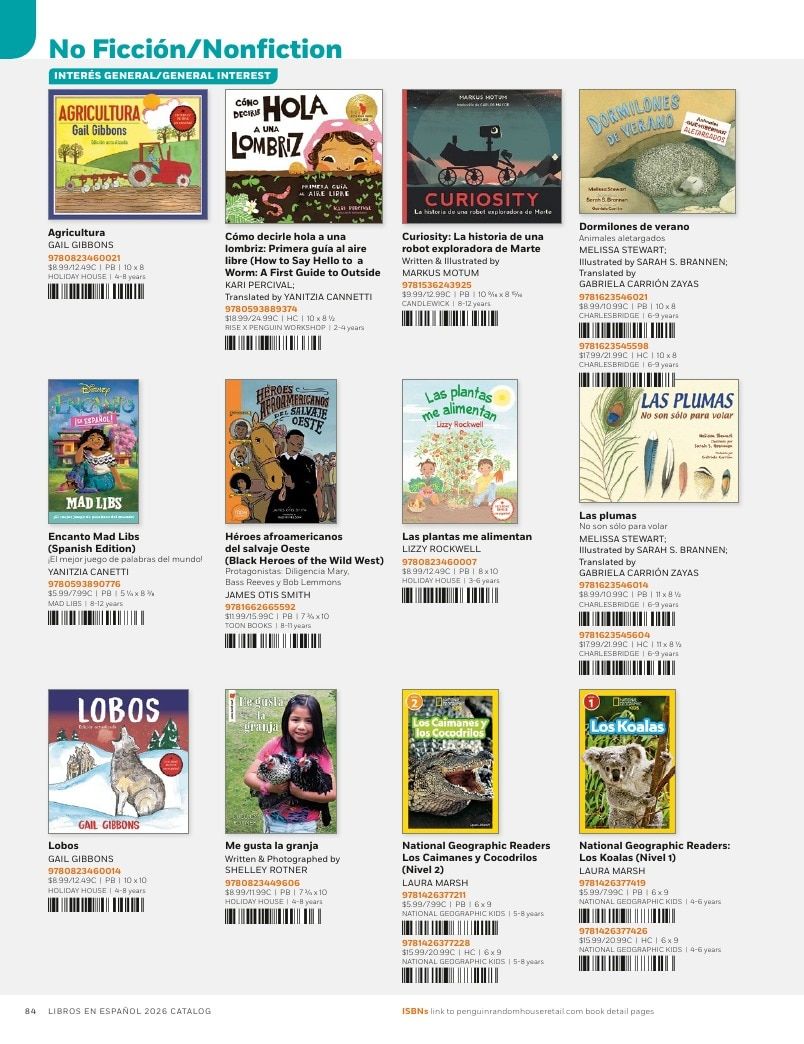 Penguin Random House Retail Libros en Español 2026 Catalog Weekly Ad January 1 - December 31, 2026