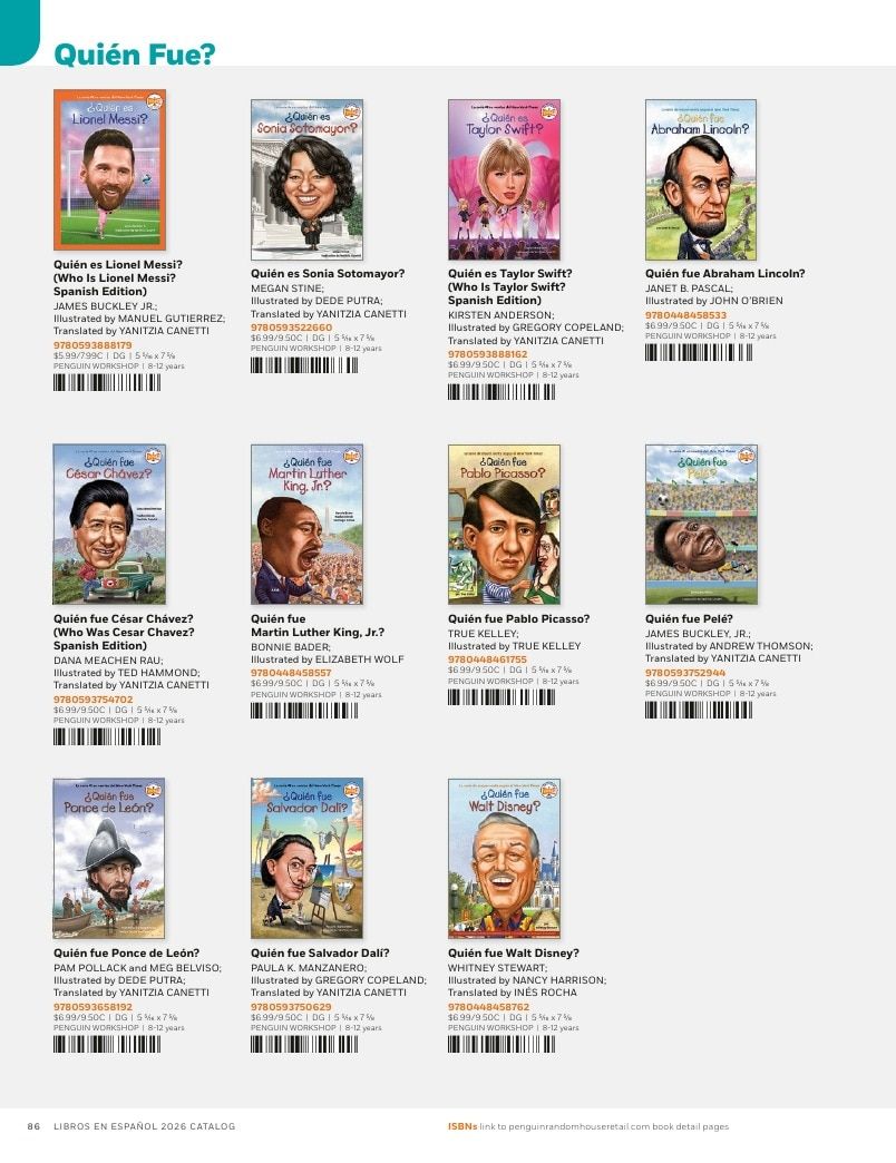 Penguin Random House Retail Libros en Español 2026 Catalog Weekly Ad January 1 - December 31, 2026