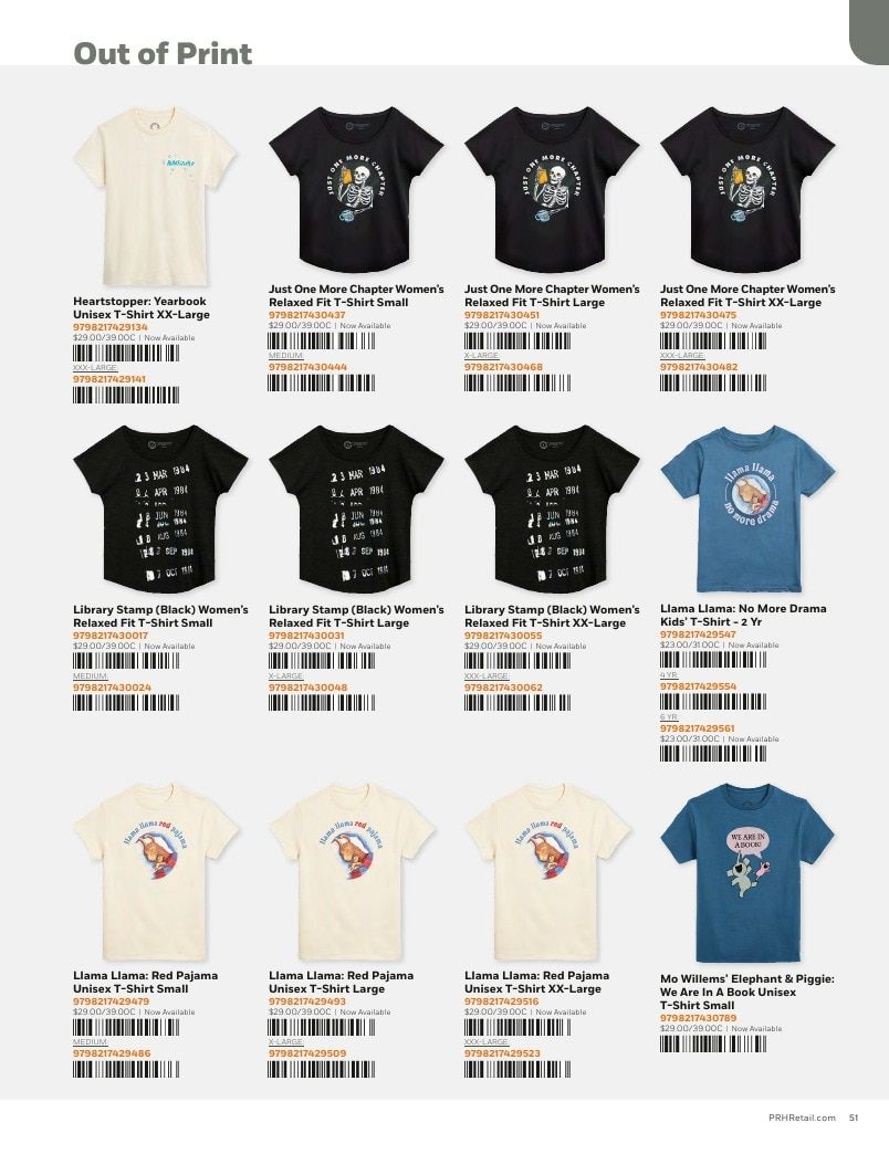 Penguin Random House Retail Out of Print Fall 2026 Catalog Weekly Ad January 1 - December 31, 2026