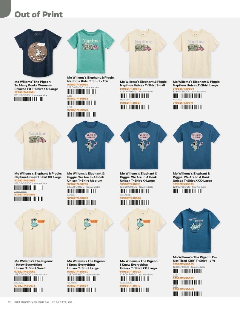 Penguin Random House Retail Out of Print Fall 2026 Catalog Weekly Ad January 1 - December 31, 2026
