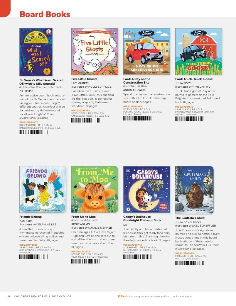Penguin Random House Retail PRH Special Markets New for Fall 2026 Children’s Catalog Weekly Ad January 1 - December 31, 2026