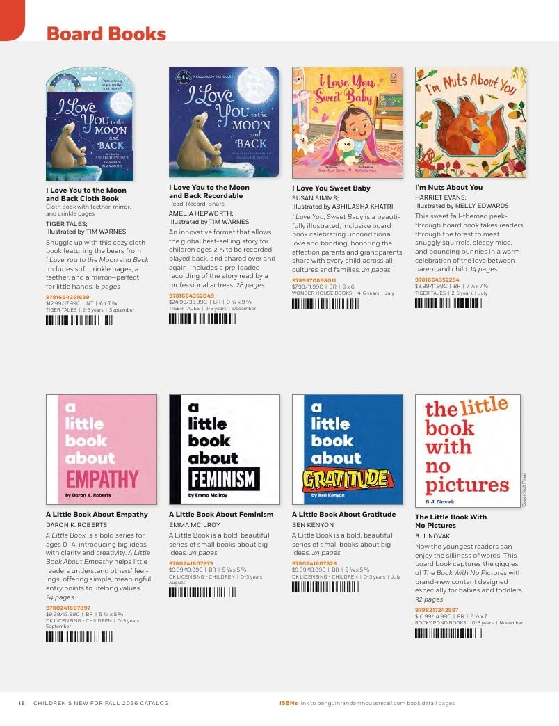 Penguin Random House Retail PRH Special Markets New for Fall 2026 Children’s Catalog Weekly Ad January 1 - December 31, 2026