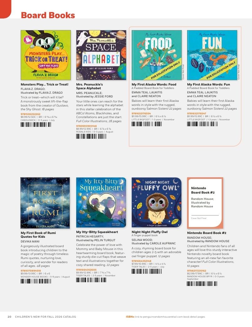 Penguin Random House Retail PRH Special Markets New for Fall 2026 Children’s Catalog Weekly Ad January 1 - December 31, 2026