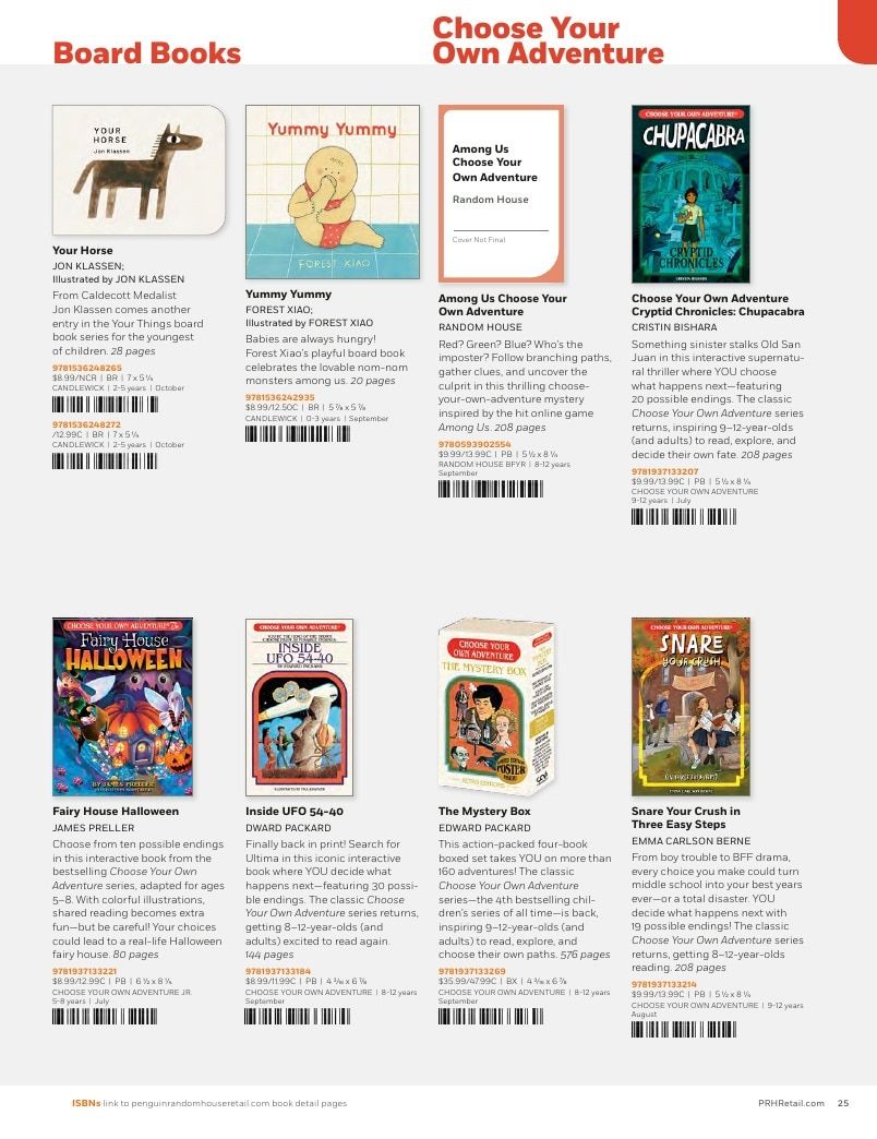 Penguin Random House Retail PRH Special Markets New for Fall 2026 Children’s Catalog Weekly Ad January 1 - December 31, 2026