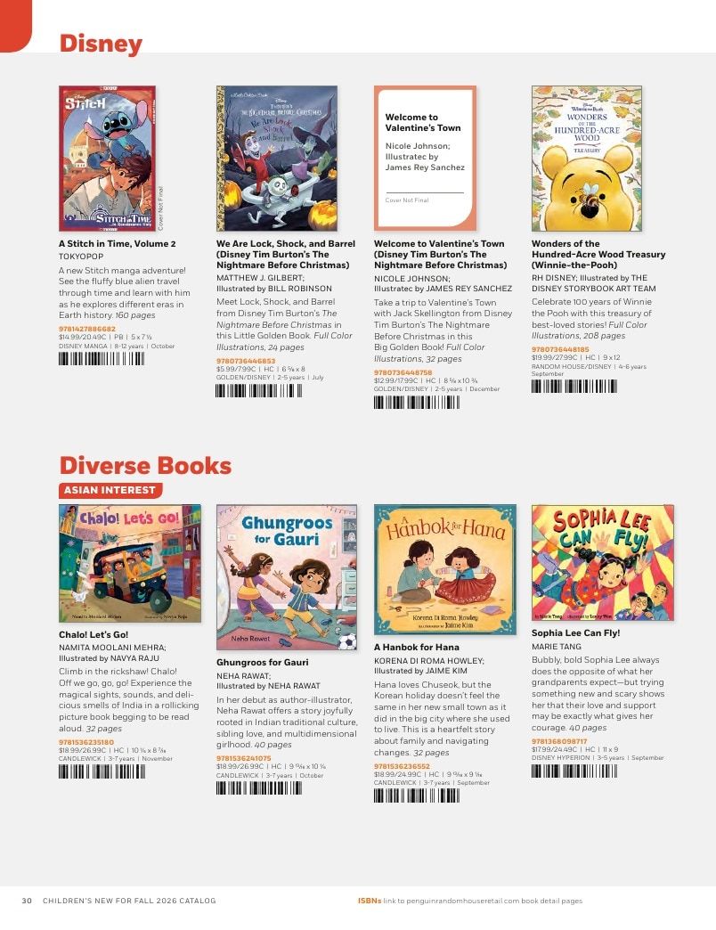 Penguin Random House Retail PRH Special Markets New for Fall 2026 Children’s Catalog Weekly Ad January 1 - December 31, 2026