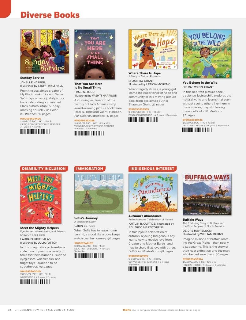 Penguin Random House Retail PRH Special Markets New for Fall 2026 Children’s Catalog Weekly Ad January 1 - December 31, 2026