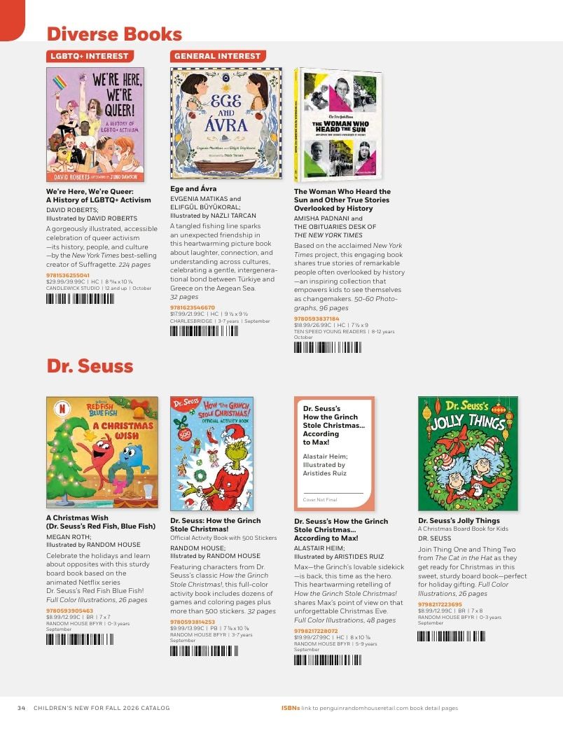 Penguin Random House Retail PRH Special Markets New for Fall 2026 Children’s Catalog Weekly Ad January 1 - December 31, 2026