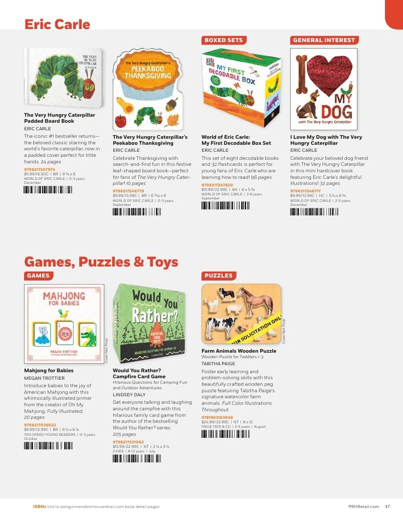 Penguin Random House Retail PRH Special Markets New for Fall 2026 Children’s Catalog Weekly Ad January 1 - December 31, 2026
