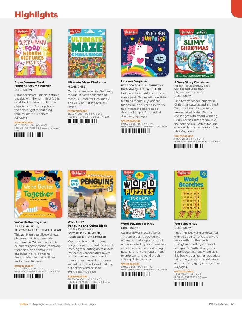 Penguin Random House Retail PRH Special Markets New for Fall 2026 Children’s Catalog Weekly Ad January 1 - December 31, 2026