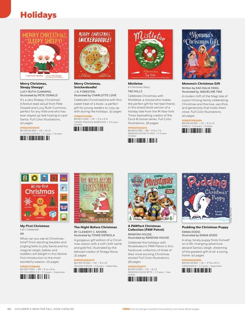 Penguin Random House Retail PRH Special Markets New for Fall 2026 Children’s Catalog Weekly Ad January 1 - December 31, 2026