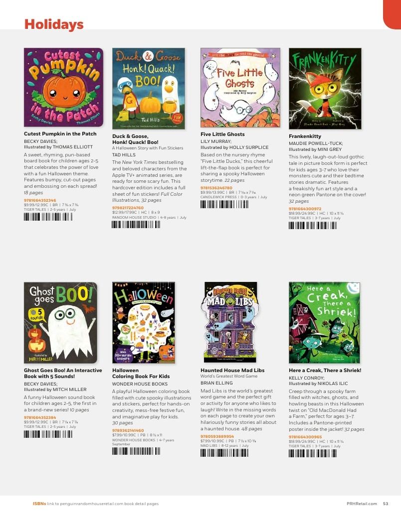 Penguin Random House Retail PRH Special Markets New for Fall 2026 Children’s Catalog Weekly Ad January 1 - December 31, 2026