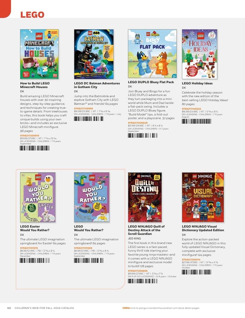 Penguin Random House Retail PRH Special Markets New for Fall 2026 Children’s Catalog Weekly Ad January 1 - December 31, 2026