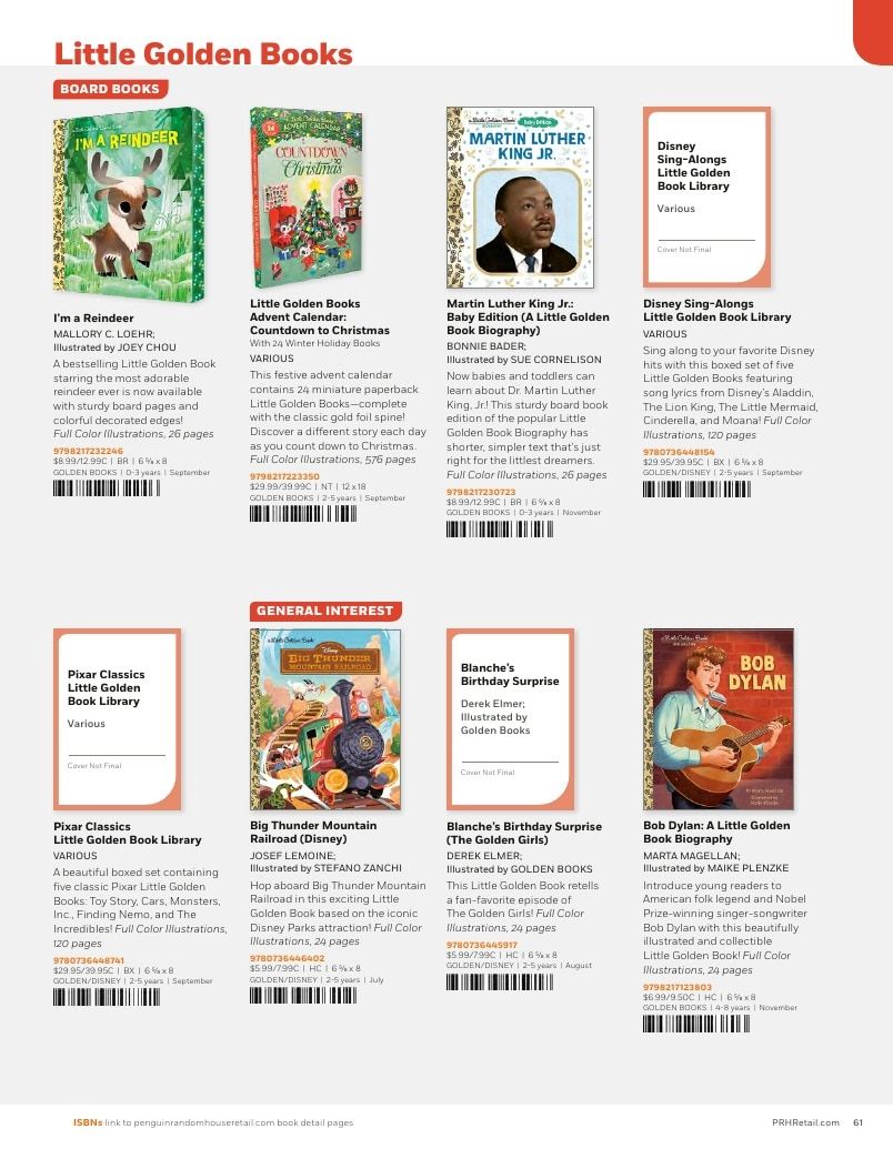 Penguin Random House Retail PRH Special Markets New for Fall 2026 Children’s Catalog Weekly Ad January 1 - December 31, 2026