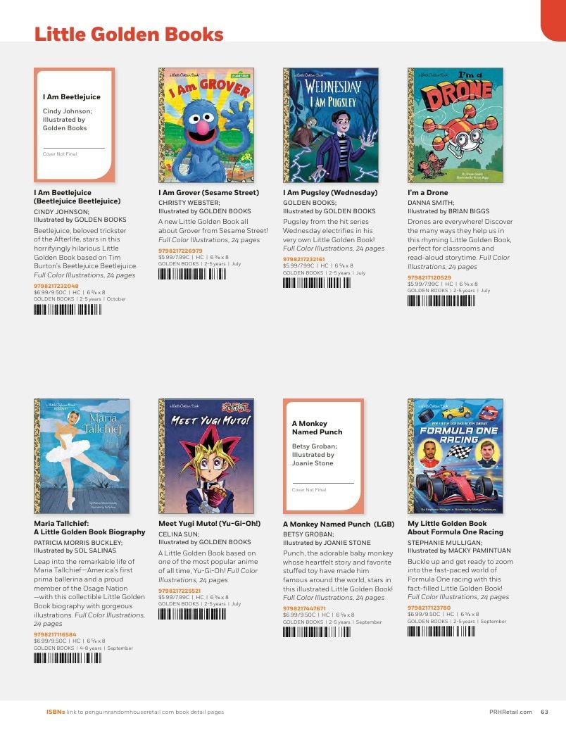 Penguin Random House Retail PRH Special Markets New for Fall 2026 Children’s Catalog Weekly Ad January 1 - December 31, 2026