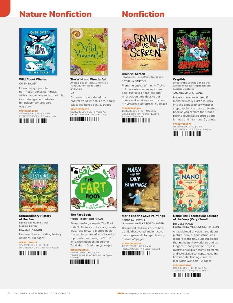 Penguin Random House Retail PRH Special Markets New for Fall 2026 Children’s Catalog Weekly Ad January 1 - December 31, 2026
