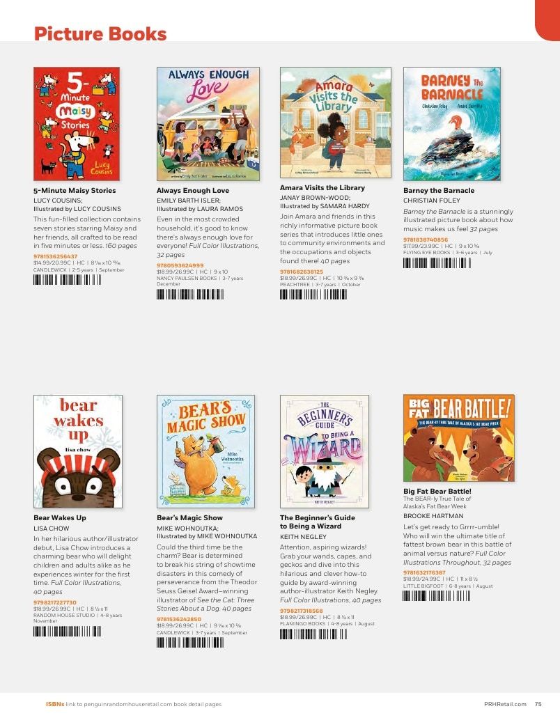 Penguin Random House Retail PRH Special Markets New for Fall 2026 Children’s Catalog Weekly Ad January 1 - December 31, 2026