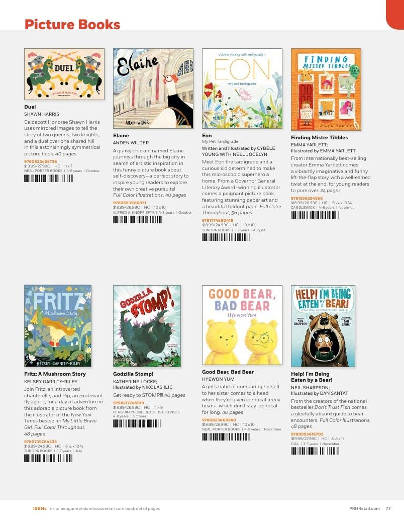 Penguin Random House Retail PRH Special Markets New for Fall 2026 Children’s Catalog Weekly Ad January 1 - December 31, 2026