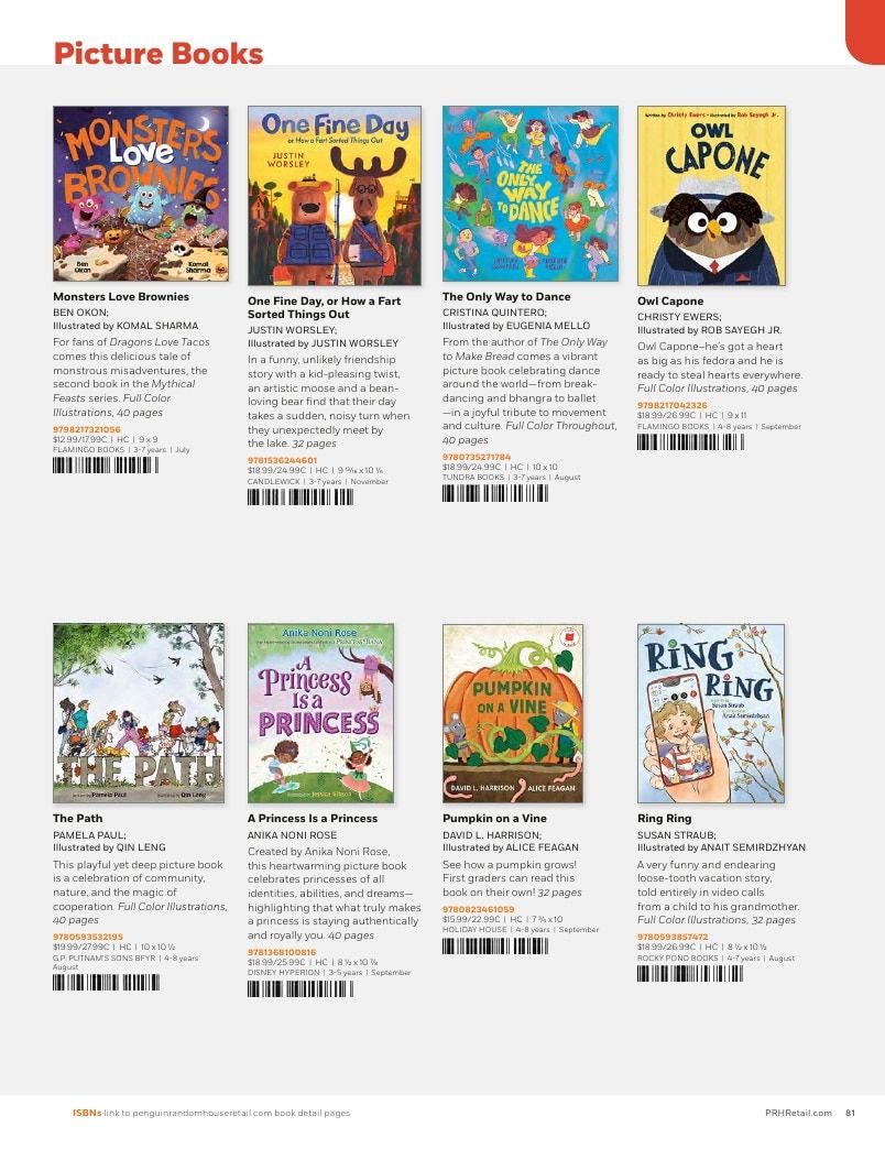 Penguin Random House Retail PRH Special Markets New for Fall 2026 Children’s Catalog Weekly Ad January 1 - December 31, 2026