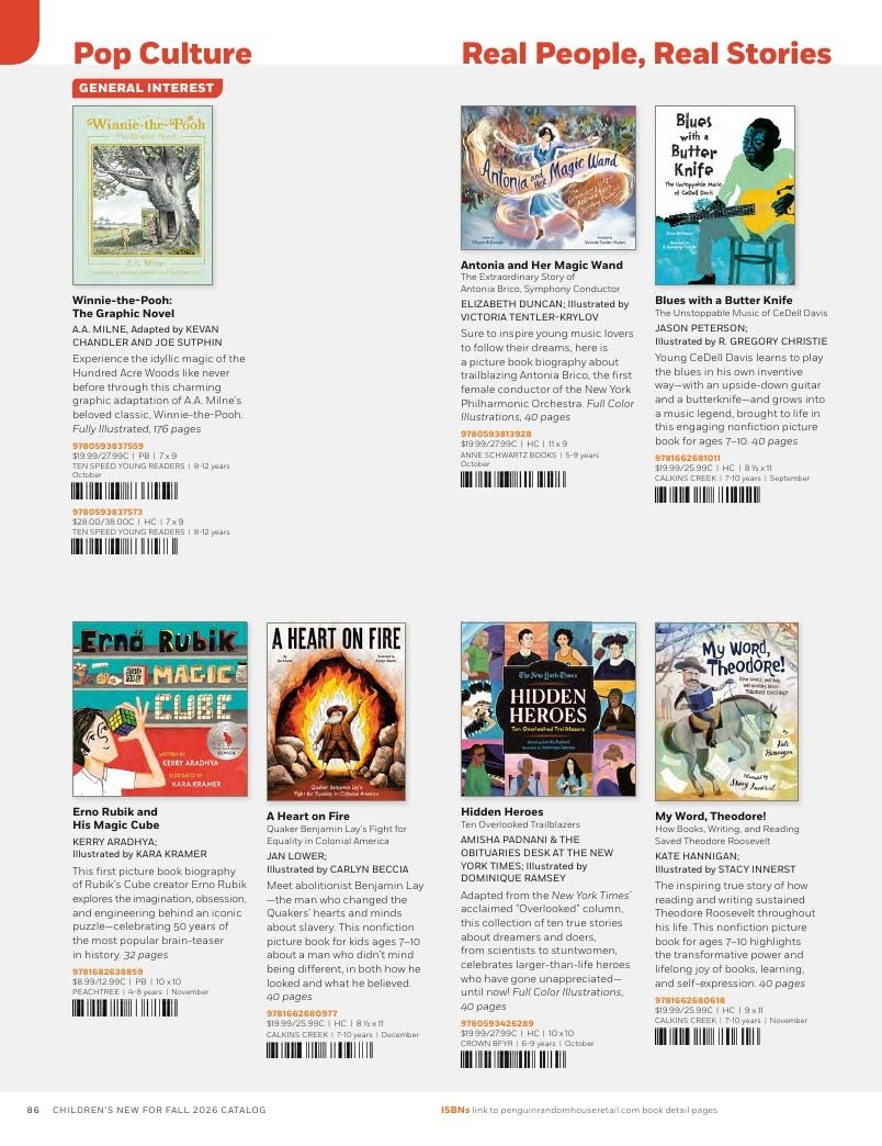 Penguin Random House Retail PRH Special Markets New for Fall 2026 Children’s Catalog Weekly Ad January 1 - December 31, 2026