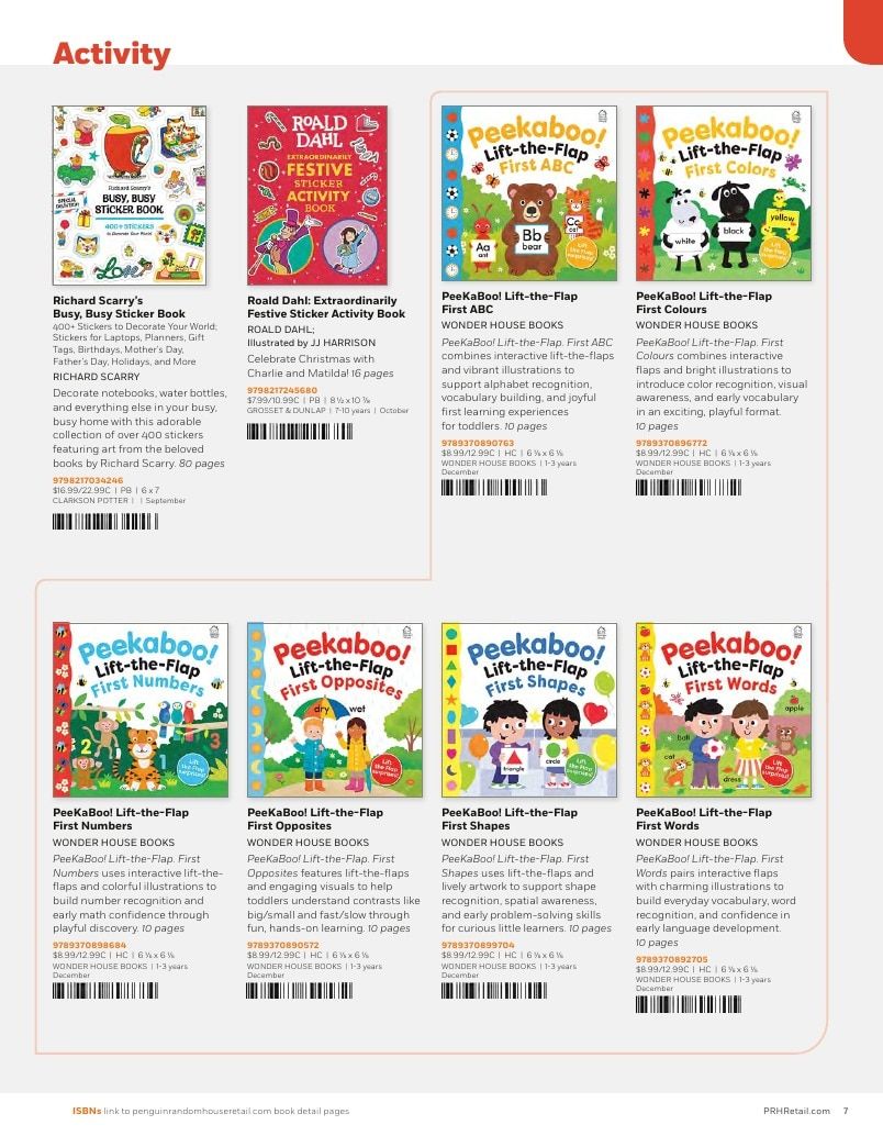 Penguin Random House Retail PRH Special Markets New for Fall 2026 Children’s Catalog Weekly Ad January 1 - December 31, 2026