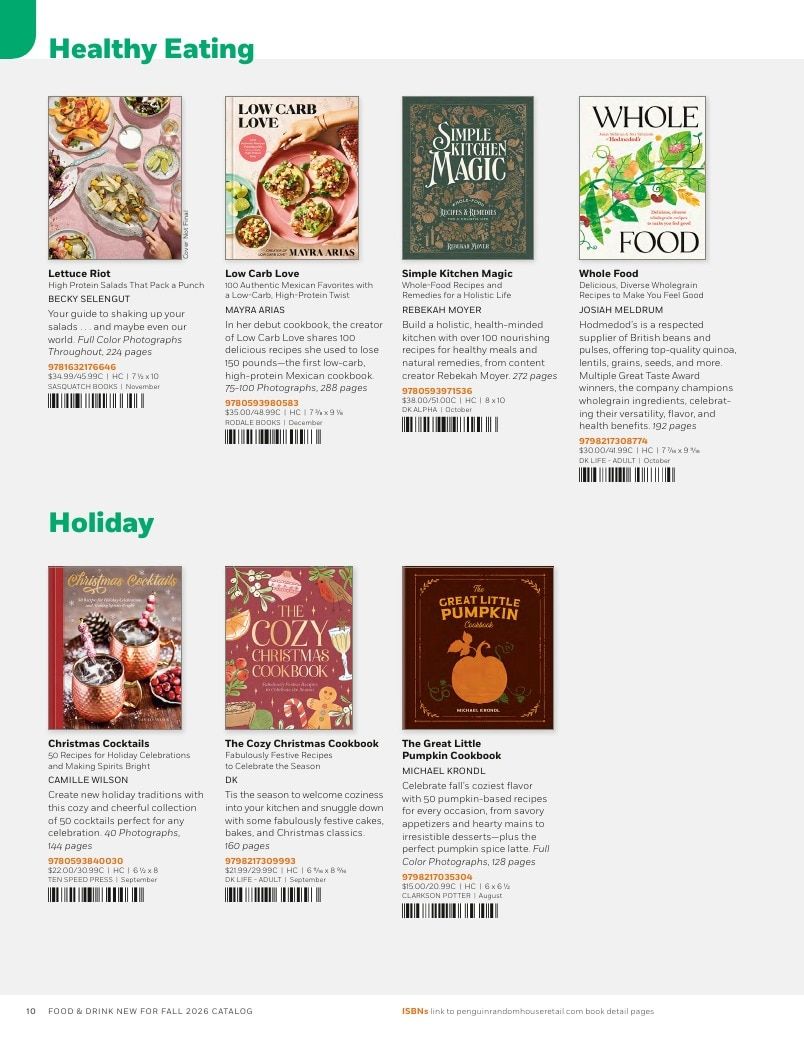 Penguin Random House Retail PRH Special Markets New for Fall 2026 Food & Drink Catalog Weekly Ad January 1 - December 31, 2026
