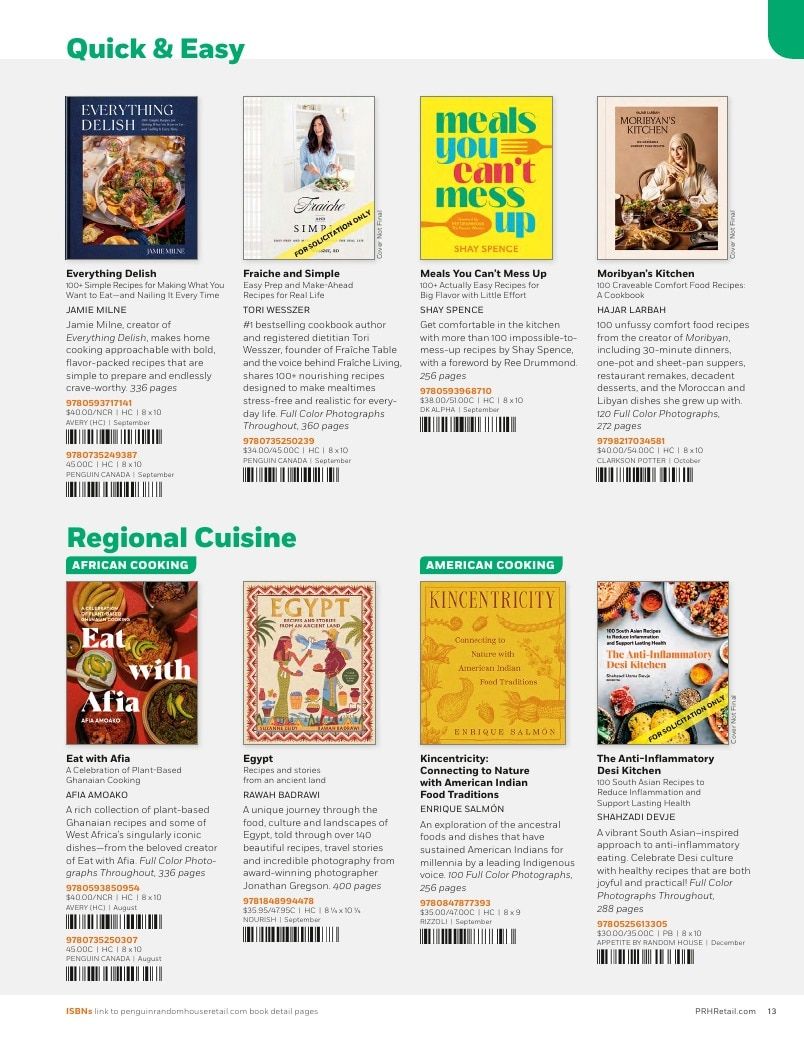 Penguin Random House Retail PRH Special Markets New for Fall 2026 Food & Drink Catalog Weekly Ad January 1 - December 31, 2026