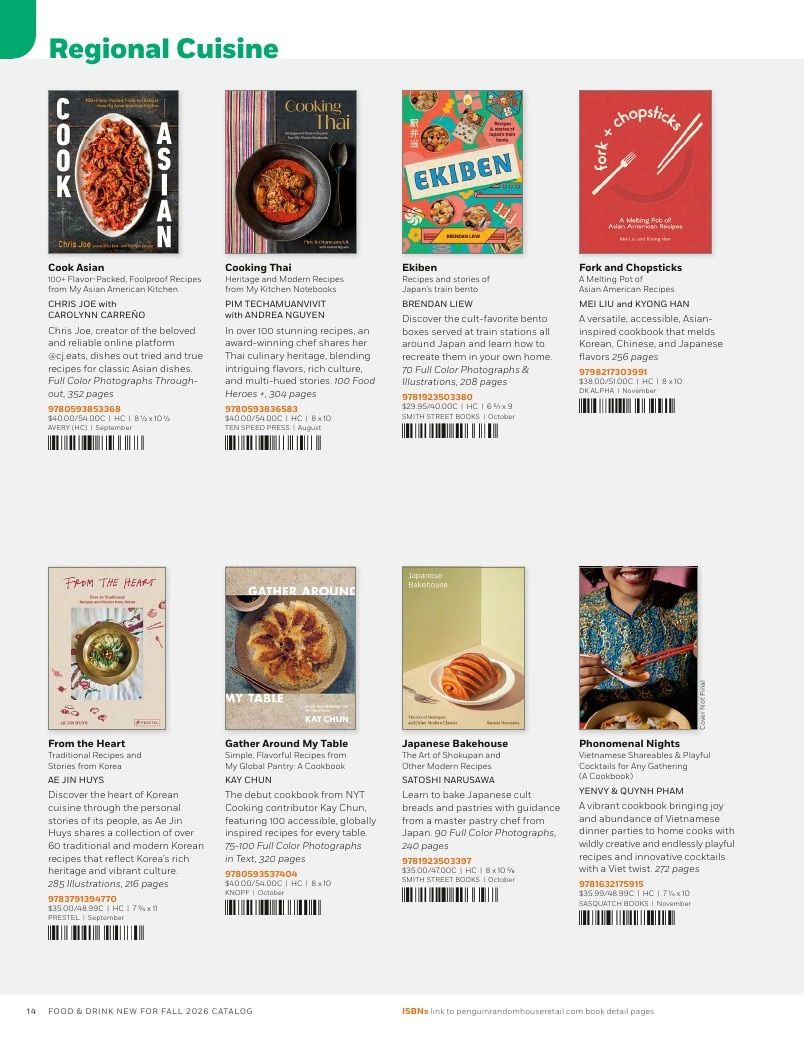 Penguin Random House Retail PRH Special Markets New for Fall 2026 Food & Drink Catalog Weekly Ad January 1 - December 31, 2026