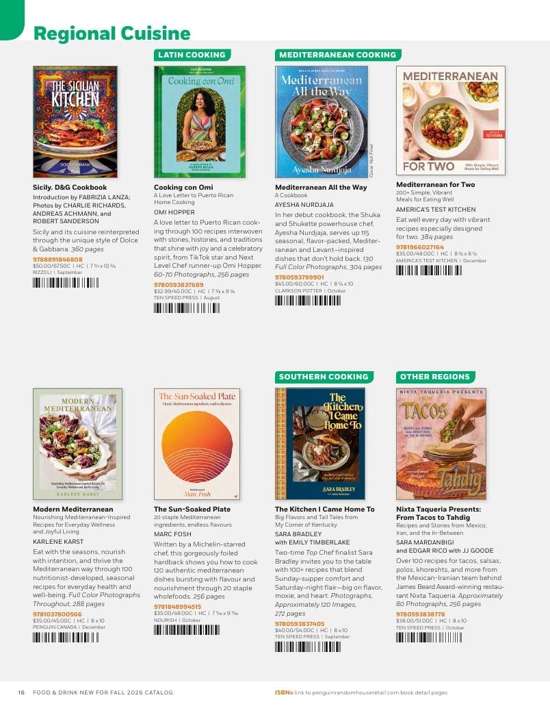 Penguin Random House Retail PRH Special Markets New for Fall 2026 Food & Drink Catalog Weekly Ad January 1 - December 31, 2026