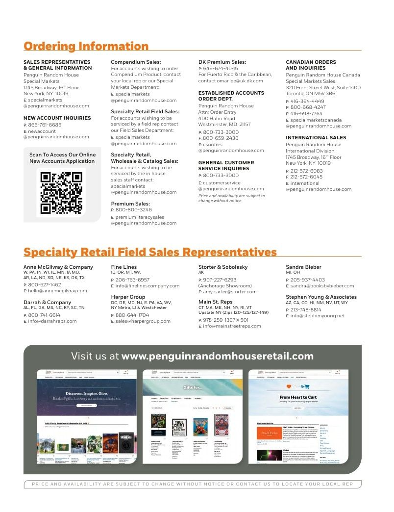 Penguin Random House Retail PRH Special Markets New for Fall 2026 Food & Drink Catalog Weekly Ad January 1 - December 31, 2026