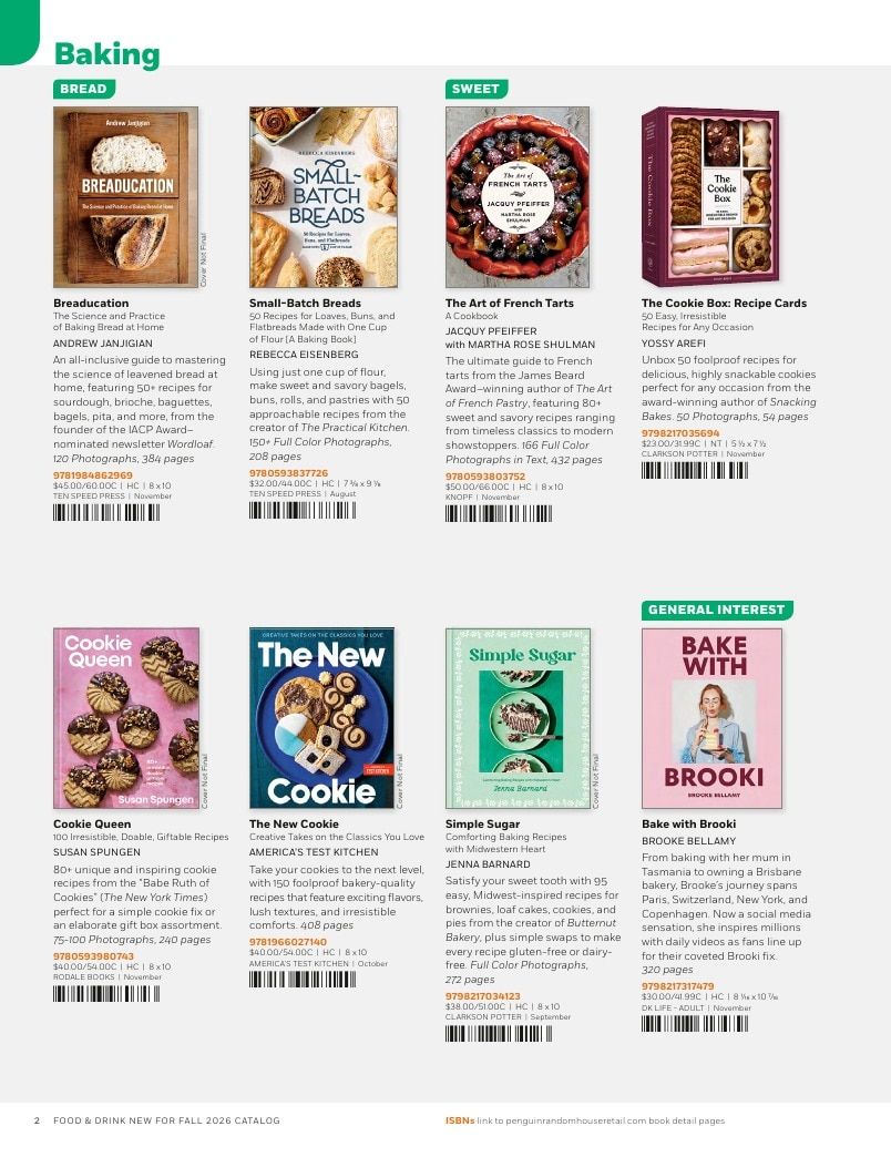 Penguin Random House Retail PRH Special Markets New for Fall 2026 Food & Drink Catalog Weekly Ad January 1 - December 31, 2026